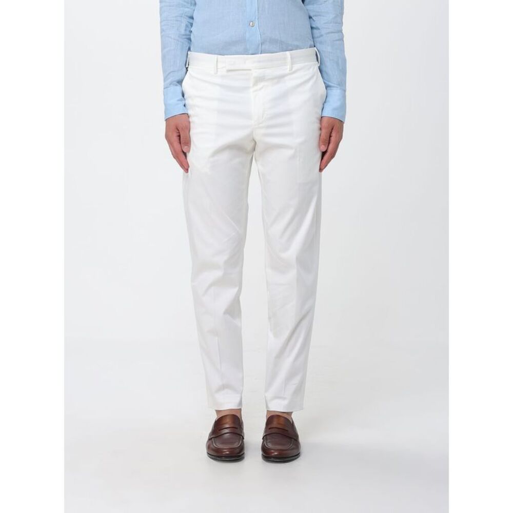 Pt Torino Men Stretch Cotton Tailored Trousers Pt Torino
